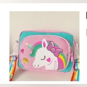 Kawaii Mini Unicorn Print Rainbow Shoulder bag.